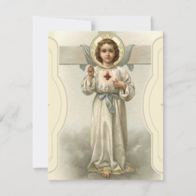 Religiösa Helig Heart of Jesus Scripture Prayer (Framsida)