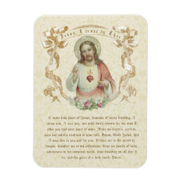 Religiösa Helig Hjärtat i Jesus katolska bön Magnet
