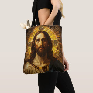 Religiösa Icon Jesus Kristus Tygkasse