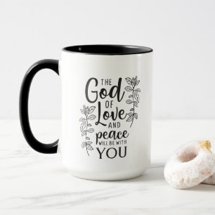 Religiösa inspiration ord art Coffee Mugg