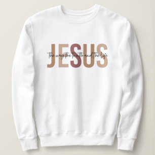 Religiösa Jesus inspirationerande vit sötskjorta T Shirt