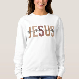 Religiösa Jesus inspirationerande vit sötskjorta T Shirt