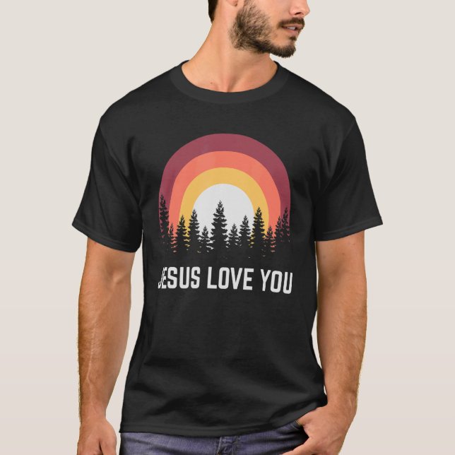 Religiösa Jesus Kärlek You Christian T Shirt (Framsida)