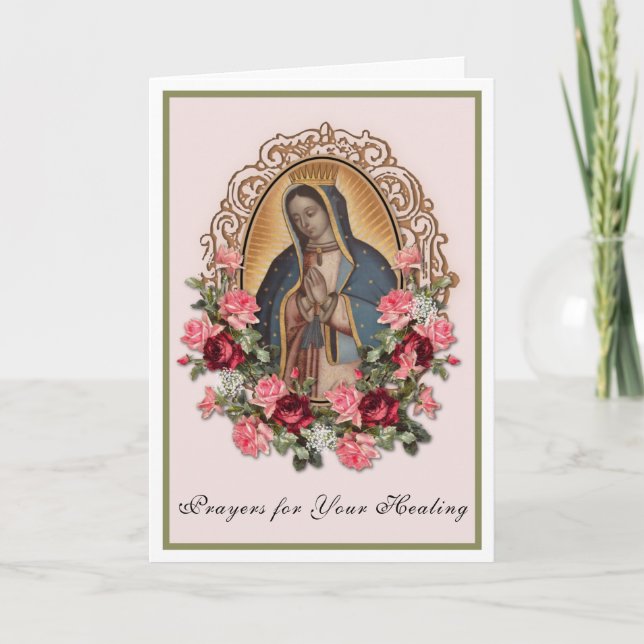 Religiösa Jesus Prayer för läkningskort Kort (Framsida)