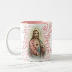 Religiösa Jesus som jag litar på i Thee förskon Två-Tonad Mugg