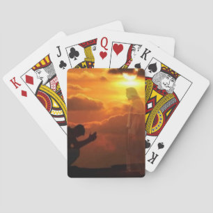 Religiösa Jesus spelar kort Casinokort