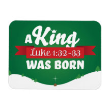 Religiösa Jul A Kung Born Christian Magnet