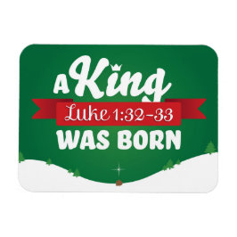Religiösa Jul A Kung Born Christian Magnet