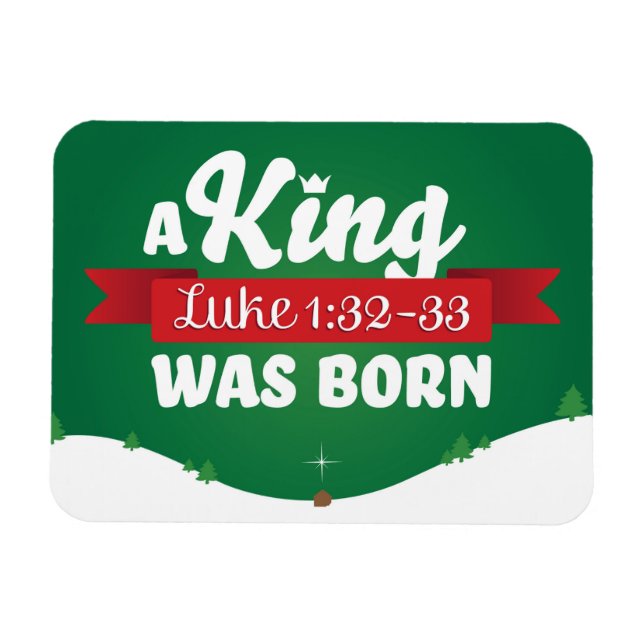 Religiösa Jul A Kung Born Christian Magnet (Horisontell)
