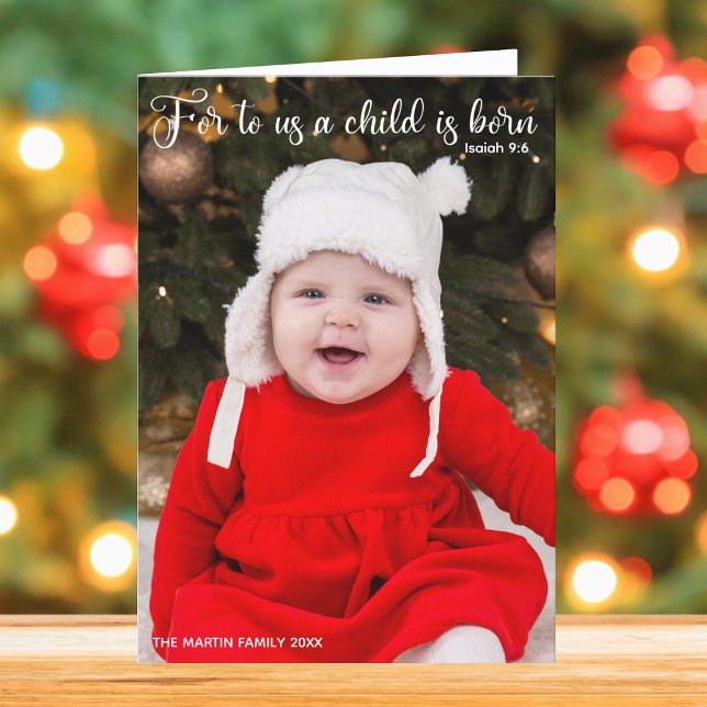 Religiösa Jul Baby Foto Nyfödd i Helgkort (Skapare uppladdad)
