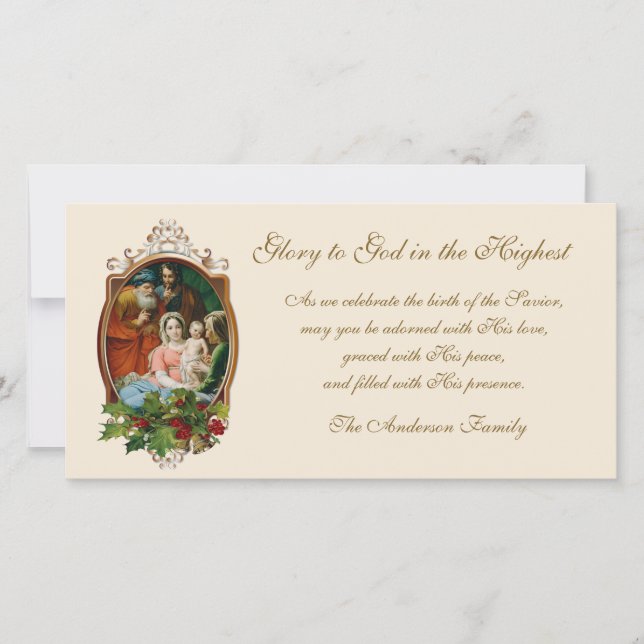 Religiösa Jul-Heligan Jesus Mary Joseph (Framsida)