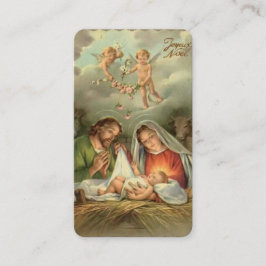 Religiösa jul Jesus St. Joseph Mary Prayer Placeringskort