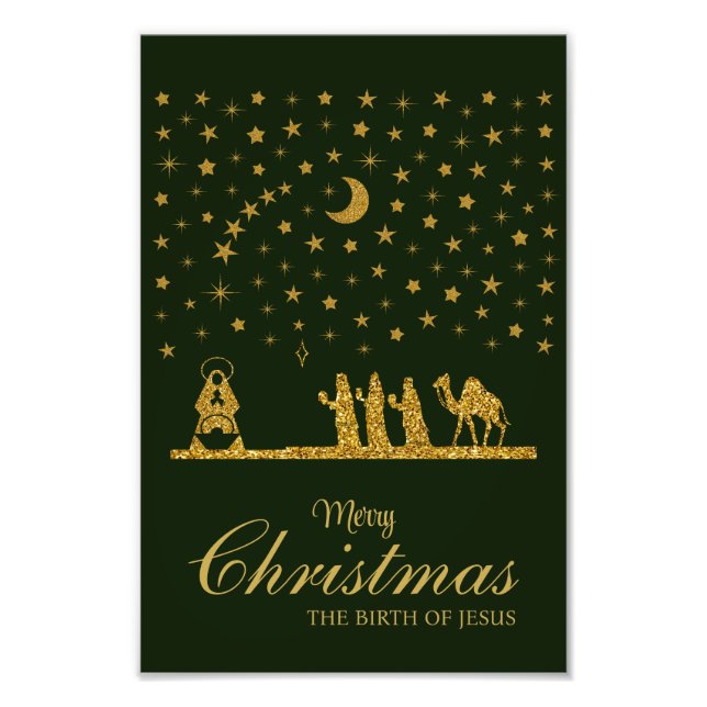 Religiösa jul, Jesus, Tre Kung Fototryck (Framsidan)