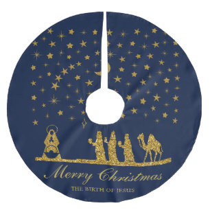Religiösa jul, Jesus, Tre Kung Julgransmatta Borstad Polyester