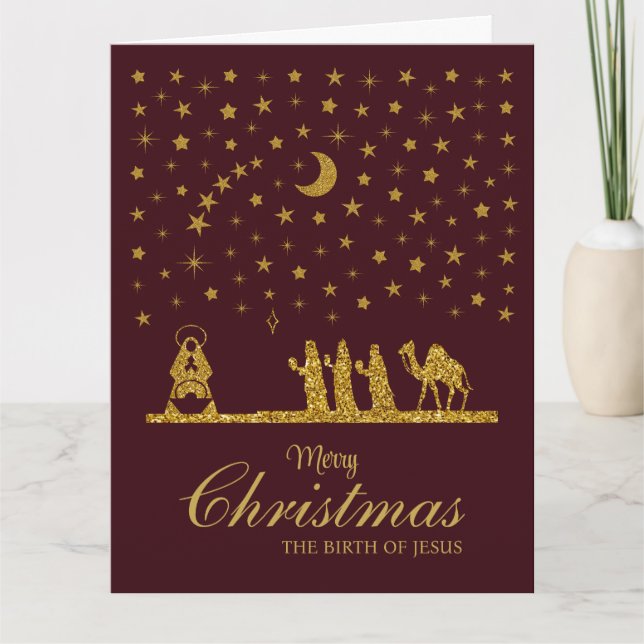 Religiösa jul, Jesus, Tre Kung Kort (Framsida)