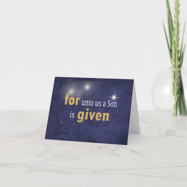 Religiösa jul Kärlek Helgkort (Framsida)