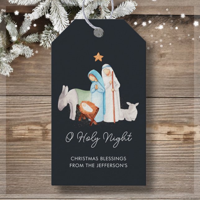 Religiösa jul presentetikett (Skapare uppladdad)