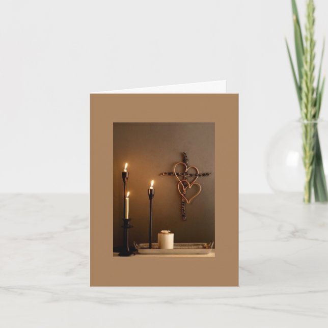 Religiösa jul tack kort (Framsida)