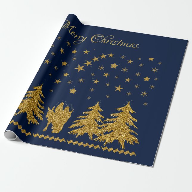 Religiösa Jul Virgin Mary, St. Joseph, Jesus Presentpapper (Utrullad)