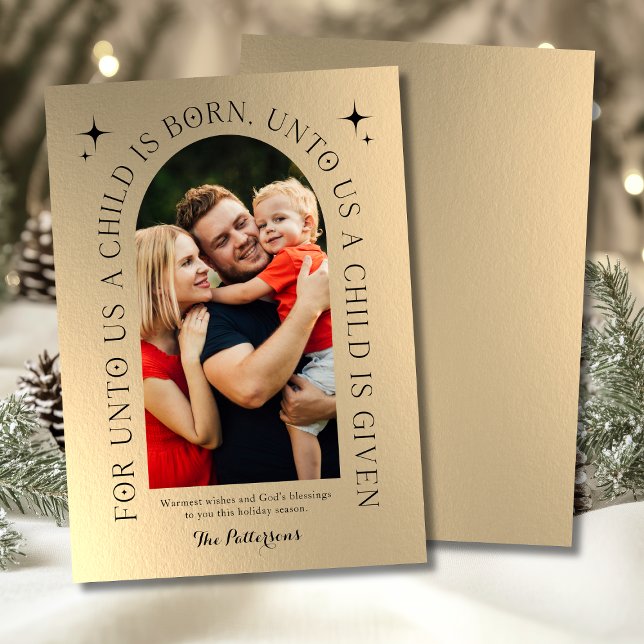 Religiösa Julfamilj - Fotomistliga minimalister Julkort (Skapare uppladdad)
