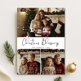 Religiösa julhälsningar med barnens foto  julkort