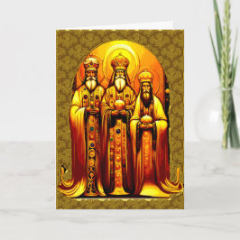 Religiösa julklapp med fast hälsning kort