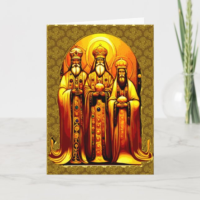 Religiösa julklapp med fast hälsning kort (Framsida)