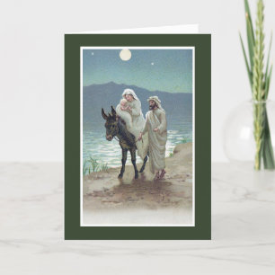 Religiösa julkort Mary, Joseph & Jesus Helgkort