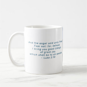 Religiösa - jultomatiktscen och skript kaffemugg