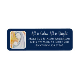 Religiösa jultomhet - återvändandeadress returadress etikett