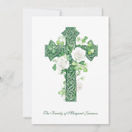 Religiösa katolsk Irish Celtic Kor Condolence Tack Kort