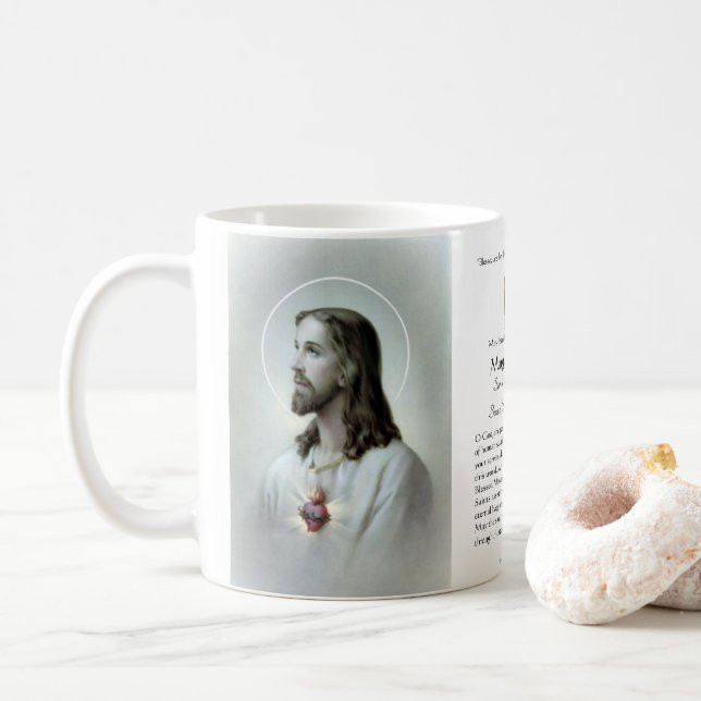 Religiösa Katolska begravningsetikern Jesus Kaffemugg (Med munk)