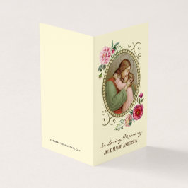 Religiösa katolska Heligor för begravning Visitkort