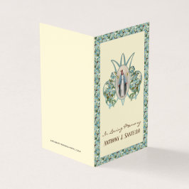 Religiösa katolska Heligor för begravning Visitkort