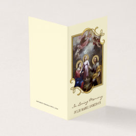 Religiösa katolska Heligor för begravning Visitkort