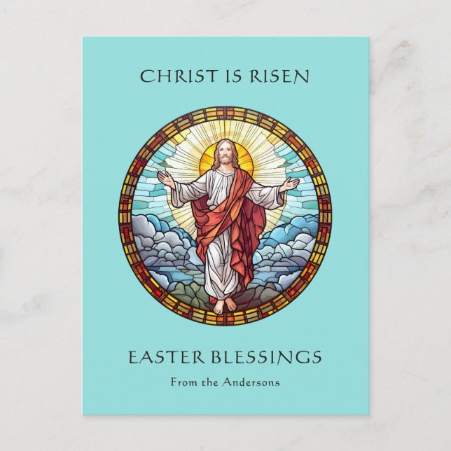 Religiösa katolska Påsk Jesus Resurretion Helg Vykort (Framsida)