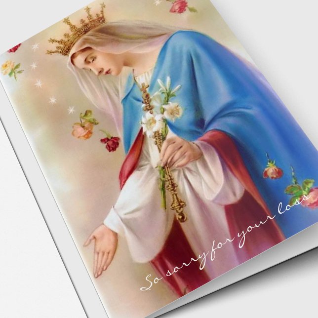 Religiösa katolska Rosaries Funeral Tack Kort (Catholic Sympathy Rosaries Religious Funeral Thank You Cards)