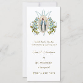 Religiösa katolskt krav: Funeral Mass offer C Kort