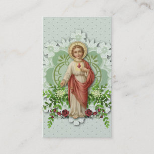 Religiösa Kkatolska Helig Heart från Jesus Prayer Placeringskort