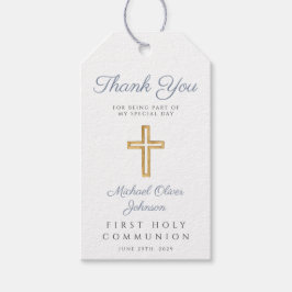 Religiösa Kor Boy Blue Rand Första kommunfullmäkti Presentetikett