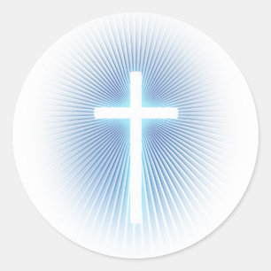 Religiösa Kor Christian Runt Klistermärke