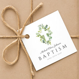 Religiösa Kor Grönt Botanisk abaptism Gåvor Etiketter