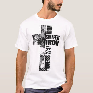 Religiösa Kor Järn Sharpens Järn Verse Christian T Shirt