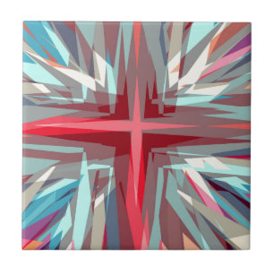 Religiösa kor starburst kakelplatta