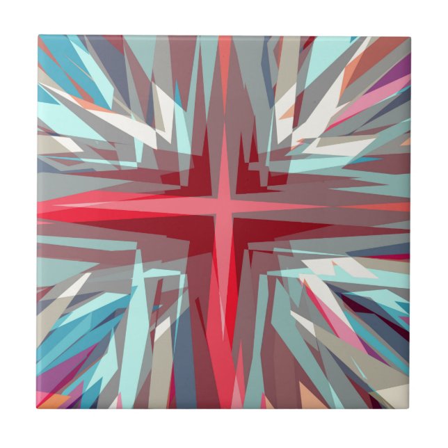 Religiösa kor starburst kakelplatta (Framsidan)