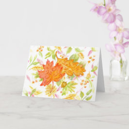 Religiösa-kort för vacker Löv för thanksgiving Kort