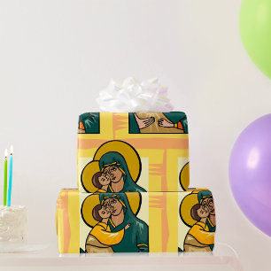 Religiösa Kvinnor och barn Presentpapper
