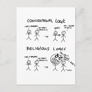 Religiösa Logic Vykort