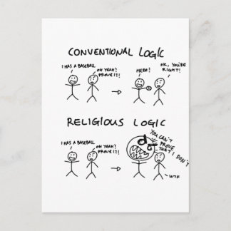 Religiösa Logic Vykort