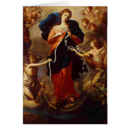 Religiösa Mary Untier of Knots Hälsningskort